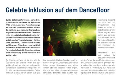 Bericht über unsere Paradance-Party in der aktuellen FORUM sozial