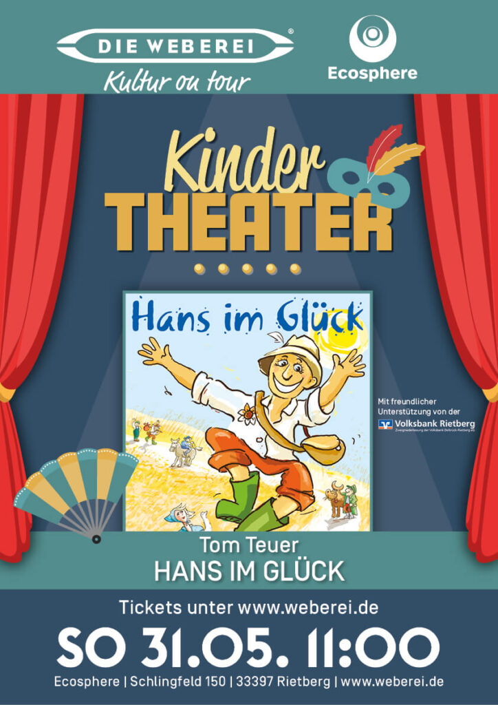 Plakat für das Kindertheater "Hans im Glück"