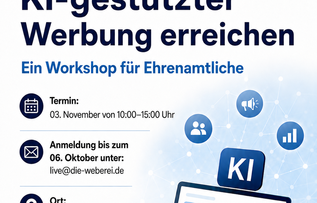 Gäste mit KI-gestützter Werbung erreichen – Workshop für Ehrenamtliche